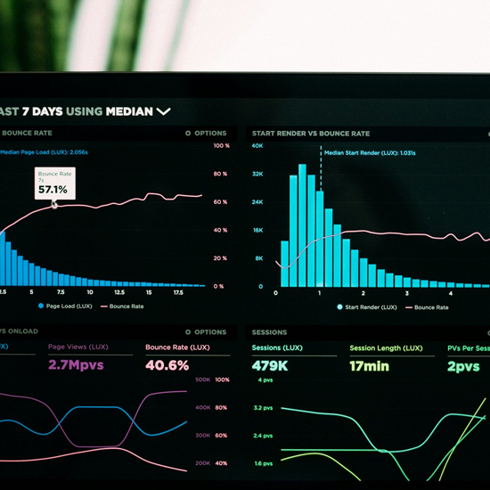 Dev Tech Solutions | Showing a website maintenance dashboard with various statistics