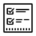 Dev Tech Solutions | SEO | Icons | an icon showing a checklist of items completed