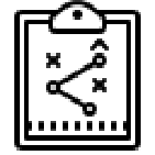 Dev Tech Solutions | SEO | Icons | an icon showing a Clipboard mapping out each step along the way