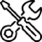 Dev Tech Solutions | SEO | Icons | an icon showing a screwdriver and wrench interlocked