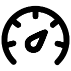 Dev Tech Solutions | Website Build | Icon | showing a speedometer