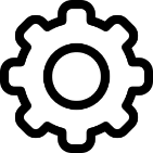 Dev Tech Solutions | Website Build | Icon | showing a settings gear